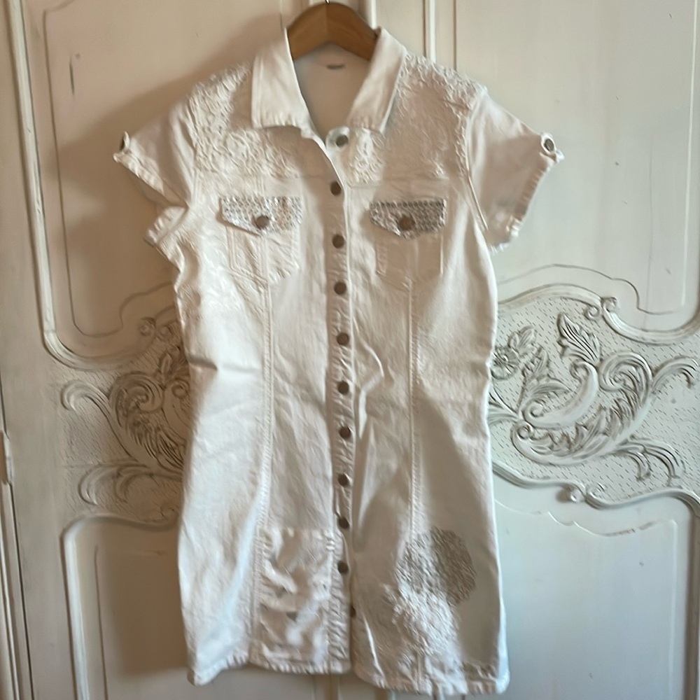 Desigual White Midi Dress